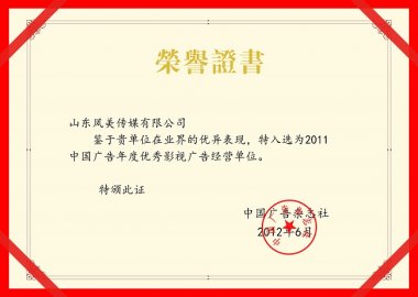 2011中国广告年度优秀影视广告经营单位
